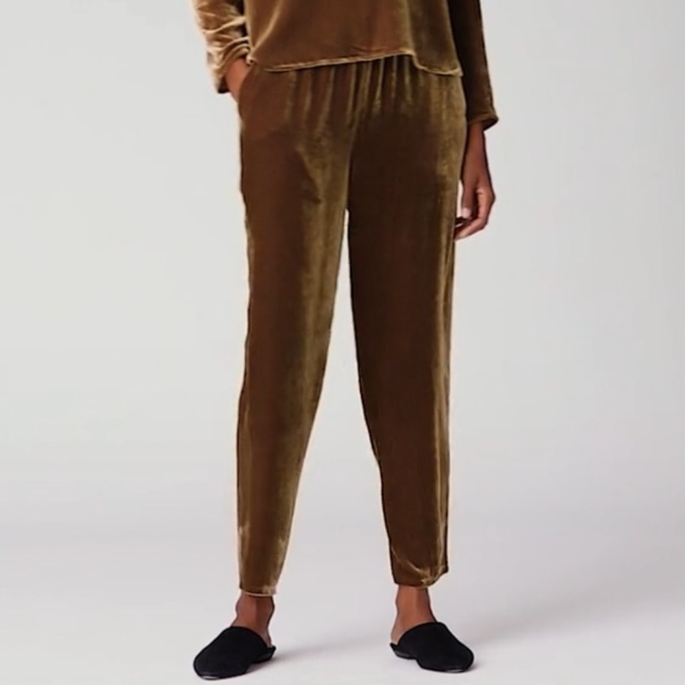 NWT Eileen Fisher VELVET TAPERED ANKLE PANT - Picture 4 of 9